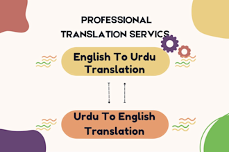english to urdu translation and urdu to english translation