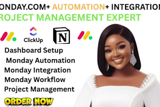 be your monday virtual assistant, monday automation monday integration, monday