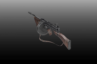 do realistic 3d weapon model game weapon modelling 3d gun modeling for game