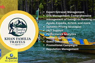 create, manage and optimize ota listings for hotels and rentals worldwide