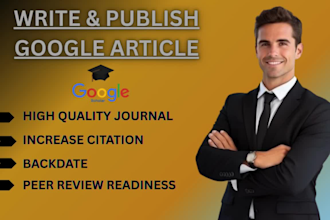 write and publish article in google scholar peer indexed review journal