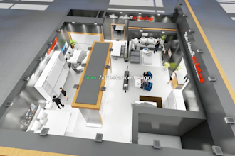 basic exhibition stand design,trade booth,stall,kiosk