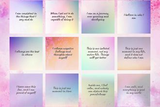 design 300 affirmation quotes for instagram and pinterest