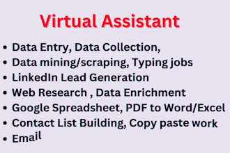 do linkedin lead generation and data entry works