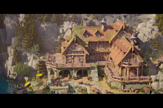 build 3d scenes game level and environment projects in unreal, unity, blender