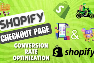 do shopify custom checkout page design and redesign