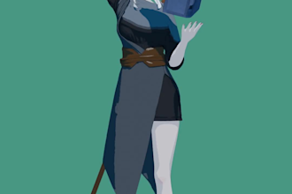model a custom character for vrchat or vtuber