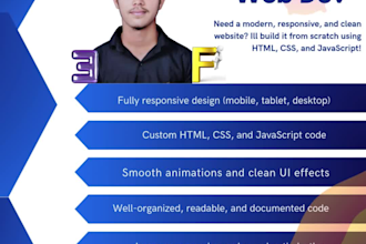 build a responsive website using HTML, CSS, and javascript
