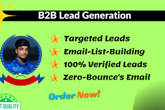 get b2b lead generation and email list building organically