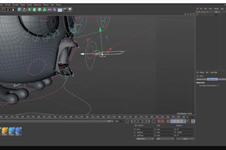 do rigging and animation on cinema4d