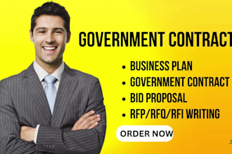 find rfp write government contract bid proposal rfi rfq gran