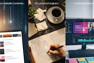 craft personal brand storytelling, website content and course content