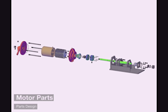 create autocad mechanical drawing in 6hours and rendering