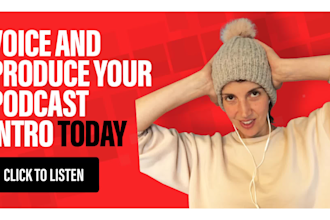 voice and produce your podcast intro today