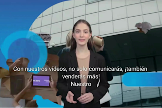 create a video presentation with a realistic ai spokesperson avatar in full HD