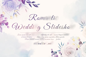 do beautiful photo slideshow videos and promo video ads