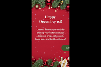 do a custom video advent calendar for your social media
