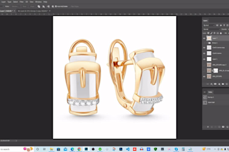 jewellery retouch polished finish