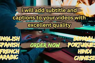 add subtitles and captions to your video on your demand