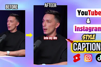 edit short form videos for youtube shorts and instagram reels with captions