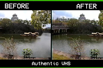 convert your video into authentic vhs with retro effects