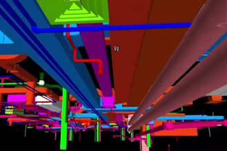 develop 3d bim model for mep services with clash detection and coordination