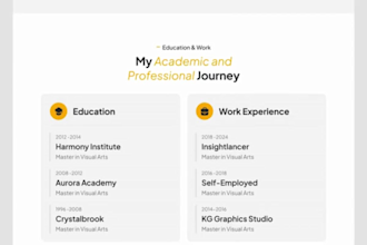 build personal portfolio website, blog or business website