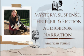 narrate produce your thriller, mystery, suspense, fiction audiobook acx audible