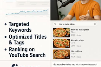be your youtube SEO expert and organic video ranker