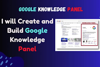 create google knowledge panel graph for any category seo ranking