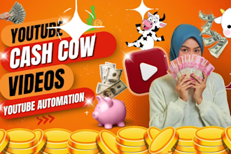 youtube channel automation, faceless videos, cash cow channel, cash cow video