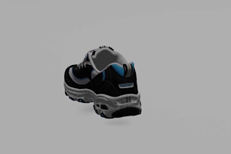 create realistic 3d shoe models, sneakers, footwear and animations