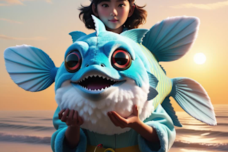 create ai fish logo image sport fishing
