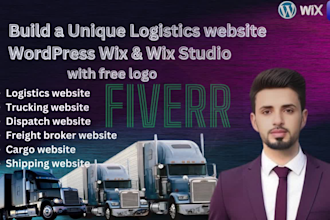 create a logistics website, dispatch, trucking, cargo and freight broker website