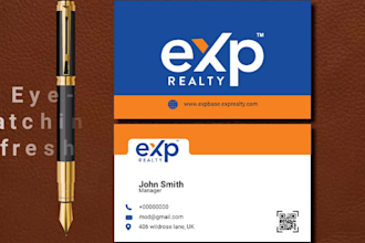 design a unique, professional and print ready business card