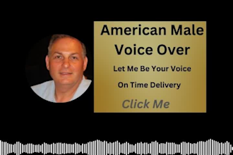 record and be your north american male voice over talent