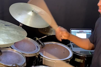 be your session drummer, you will get a pro drums recording in 24h
