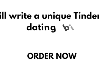 write a unique tinder or dating  bio