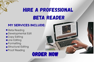 beta read dark fantasy, romance and romance