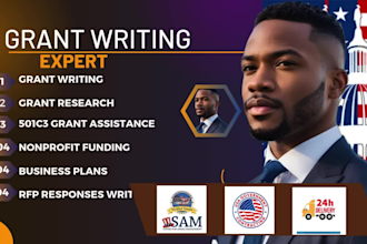 write grant proposal for nonprofit 501c3 rfp for sam gov and government contract