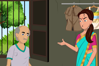 design 2d graphic characters and animate with lip sync