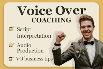 be your voice over and audio production coach