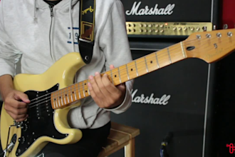record lead or rhythm electric guitar tracks for your song