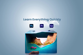 teach you photoshop, after effects and premiere in 30 days