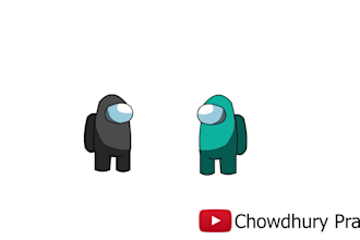 make an awesome 2d among us animation fast