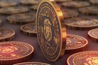 design gold, silver coin animation 4k, crypto token, and  3d bitcoin logo