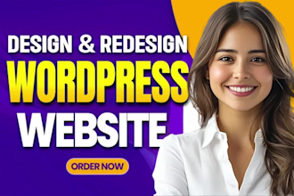 redesign or design wordpress website with elementor pro