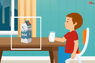 create 2d cartoon character animated video