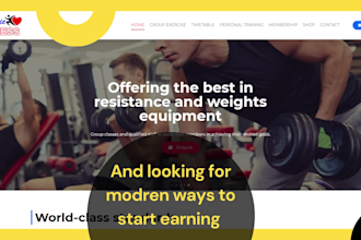 design a workout membership website for fitness trainers