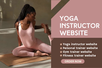 yoga instructor website personal trainer fitness coaches yoga instructor website